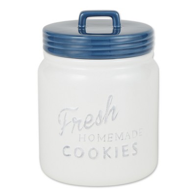 Design Imports Blue Ceramic Cookie Jar