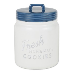 Design Imports Blue Ceramic Cookie Jar - 1 of 4