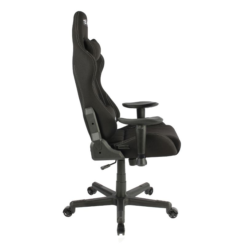 Fabric Ergonomic High Back Racer Style Video Gaming Chair Black - Techni Sport, 5 of 11