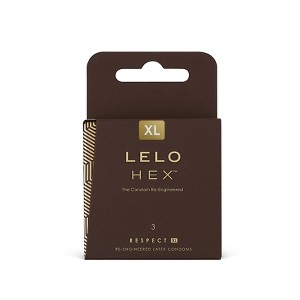 LELO HEX Respect Ultra Thin Condoms XL - 3pk - 1 of 4