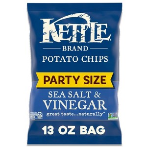 Kettle Brand Party Size Sea Salt and Vinegar Chips - 13oz - 1 of 4