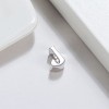 Initial Letter Charms for Women by Ginger Lyne | Italian Style Single Bracelet Charm for her | Sterling Silver Initial A for Charm Bracelet - 2 of 4