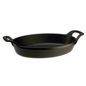 Staub Cast Iron 11-inch x 8-inch Oval Baking Dish - Matte Black - 1 of 1