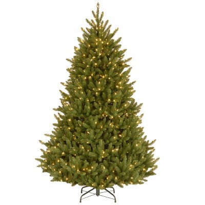 National Tree Company 7.5ft Natural Fraser Medium Fir Tree with Clear Lights