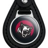 LenoirRhyne University Secondary Logo Black Leather Keychain - 3 of 4