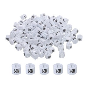 Unique Bargains Color Coding Reusable Easy to Remove Clothes Hanger Marker 150 Pcs - 1 of 3