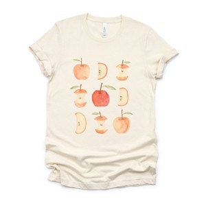 Simply Sage Market Watercolor Apple Chart shirt design Short Sleeve Tee - 1 of 4