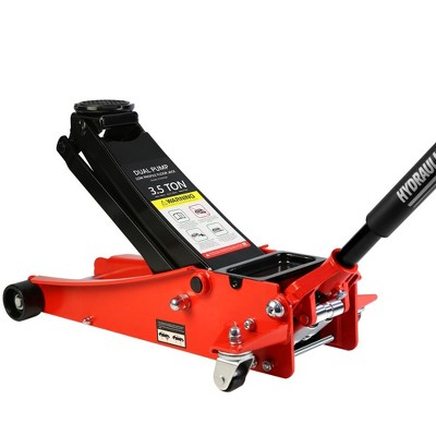 3.5 Tons Low Profile Floor Jack Dual Piston Pump Quickly Lift Hydraulic Jack 7000 Lbs Capacity Lifting Range 4"-21"