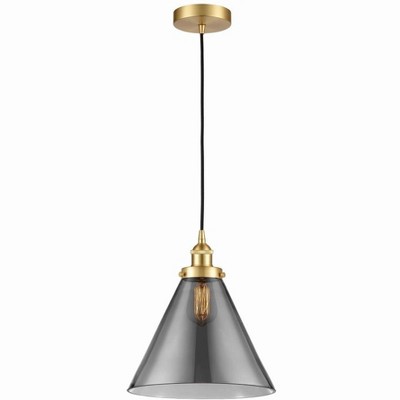 Cone - 1 Light Mini Pendant In Industrial Style-14.75 Inches Tall and 12 Inches Wide