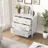 29" Tall Dresser for Bedroom, 3-Drawer Chest, Large Clothes Storage Cabinet & Nightstand for Closet, Nursery, Living Room, Hallway - 3 of 4