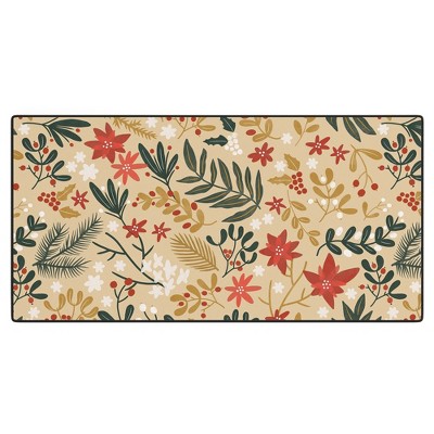 Marta Barragan Camarasa Happy holidays nature Desk Mat -Deny Designs