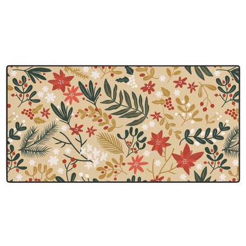 Marta Barragan Camarasa Happy holidays nature Desk Mat -Deny Designs - image 1 of 4