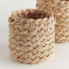 Plum & Post Abaca French Braid Storage Baskets Round Set Of 2 - 4 of 4