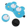 Unique Bargains Soft Cartoon Sleep Mask Bears Blue 1 Pc - image 3 of 4