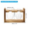 Unique Bargains Wooden Decorative Home Office Terrarium Wooden Color 2 Bulbs - 2 of 4