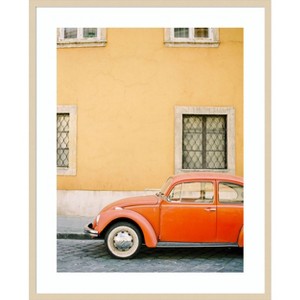 Amanti Art Orange Bug by Justine Milton Wood Framed Wall Art Print - 1 of 4