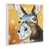 Stupell Industries Smiling Donkey Animal Painting Casual Circle Pattern Wall Plaque Art - 3 of 4