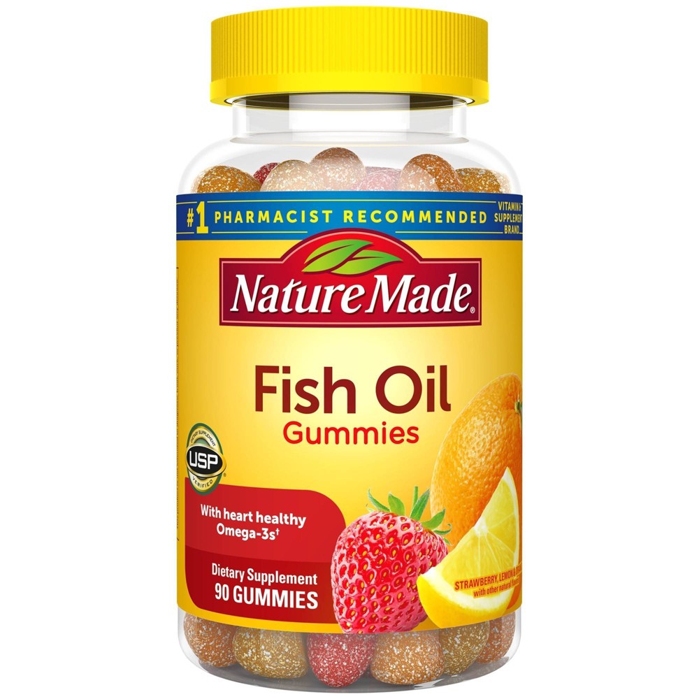 UPC 031604028428 product image for Nature Made Fish Oil Gummies with Omega - 3s EPA and DHA - Strawberry, Lemon &  | upcitemdb.com