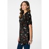 Roaman's Plus Size Angelina Tunic Top – Short Sleeve, Flowy Fit, Everyday Comfort - 4 of 4