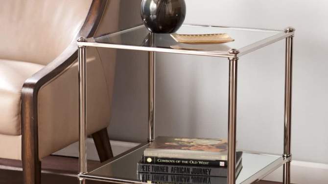 Stephens End Table - Metallic Silver - Aiden Lane, 2 of 6, play video