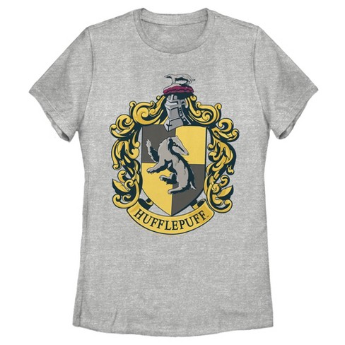 Women\'s Harry Potter Hufflepuff Gold T-shirt Crest Target 