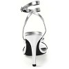 Journee Collection Womens Waverlee Open Toe High Stiletto Pumps Silver 10 - 3 of 4