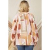 Women's Abstract V-Neck Top - entro - 3 of 4