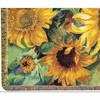 Manual Woodworks and Weavers Sunny Face Throw – Yellow & Green Tapestry Blanket for Living Room - 2 of 3