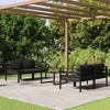 vidaXL Patio Lounge Set Outdoor Sectional Sofa Set Table Aluminum Anthracite - 2 of 4