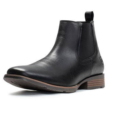IUV Cowboy Boots For Men Ankle Boots Chelsea Men Black/Brown