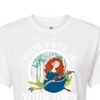 Women's - Disney - Merida Your Fate Is Your Own Cropped Graphic T-Shirt - 2 of 4