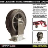 SNAP-LOC 375 lb Caster 6 Inch All-Terrain Solid Rubber Rigid - 2 of 4