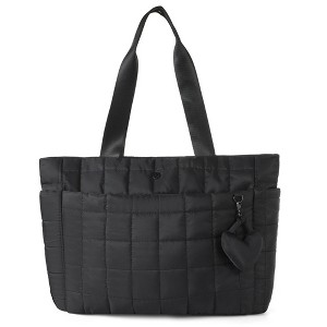 Women's Solid Color Light weight Tote Handbag - 1 of 4