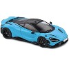 2020 McLaren 765 LT Curacao Blue with Black Top 1/43 Diecast Model Car by Solido - 4 of 4