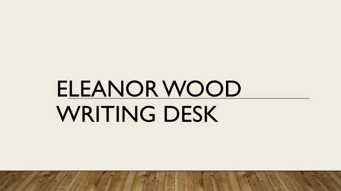 Eleanor Wood Writing Desk with Drawers - Carolina Chair & Table Co., 2 of 5, play video
