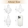 VECELO 3-Piece Glass Vase Set, Nordic Style Vases, Glass Decorative Flower Vases, Tabletop Centerpiece, Clear/Green - 3 of 4