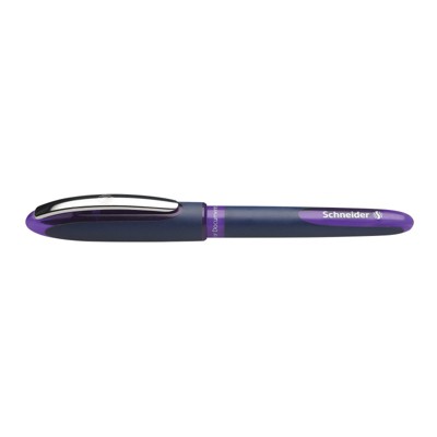 Schneider One Business Rollerball Pen, 0.6 mm, Violet Ink, Single Pen (Case of 10)