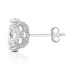 Guili Sterling Silver Earrings Featuring Round-cut Cubic Zirconia Stones, A Classic and Refined Design Perfect for Any Occasion or Wardrobe - 4 of 4