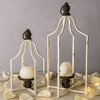 MOEPISY Timeless Cozy Decorative Lanterns Set of 2, Handcrafted Metal Iron Candle Holders - 2 of 4