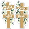 Big Dot of Happiness Baptism Elegant Cross - Decorations DIY Religious Party Essentials - Set of 20 - 2 of 4