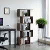 Standing Bookcase, 5-Tier Bookshelf, Decorative Storage Shelving - 2 of 3