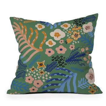 Flowers Whisper Outdoor Throw Pillow - Deny Designs