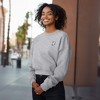 Dalix Heartly Ghost Embroidered Fleece Relaxed Boxy Fit Long Sleeve Crewneck Sweatshirt Womens - 4 of 4
