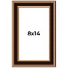PosterPalooza | Photo Size Weathered Gold Picture Frame - UV Acrylic, Foam Board Backing, Hanging Hardware - 2 of 4