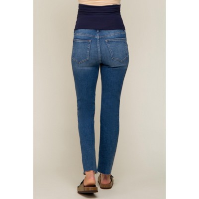 Pinkblush Blue Straight Leg Maternity Jeans - image 5