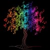 Men's Design By Humans Colorful Musical Note Tree By valsymot Tank Top - 2 of 2