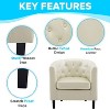 Home Imports Emporium Button Tufted Barrel Chair - 4 of 4