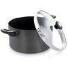 Martha Stewart Everyday Doylestown 8 Quart Nonstick Aluminum Dutch Oven with Strainer Lids - 2 of 4