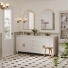Arched Wall Mirror - Metal Frame Vanity Mirror for Bathroom, Bedroom or Living Room - 2 of 4