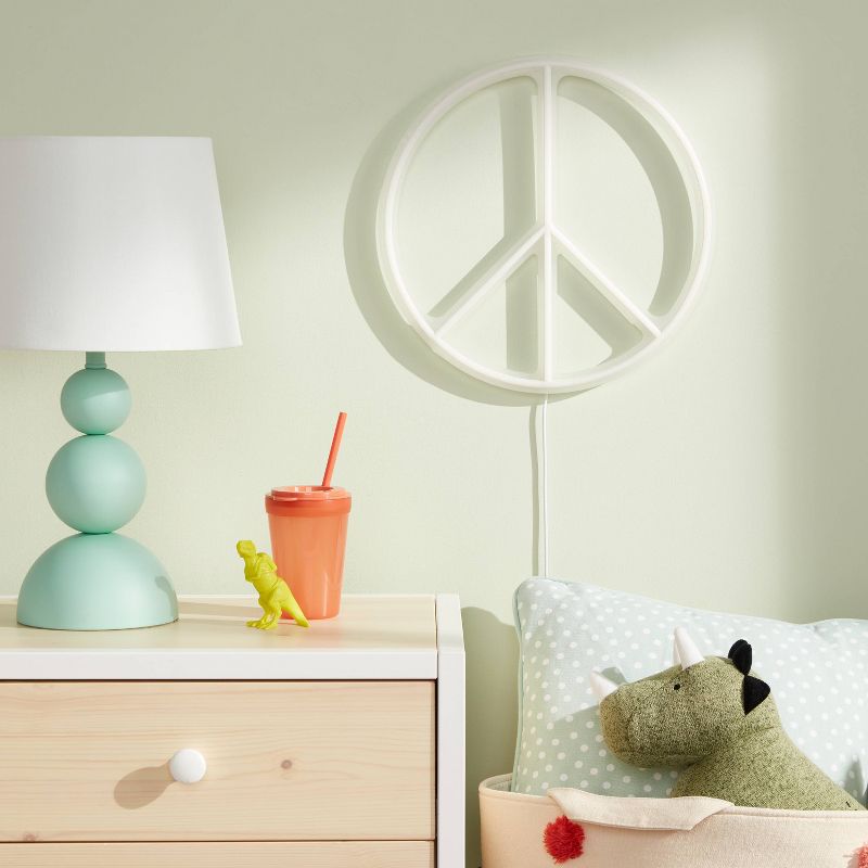 Peace Neon Kids&#39; Wall Decor - Pillowfort&#8482;, 3 of 6
